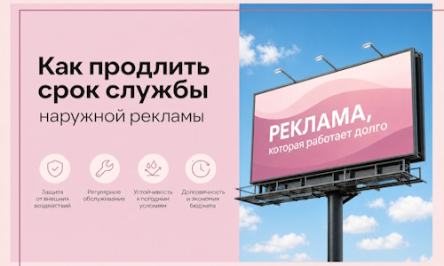 Как продлить срок службы наружной рекламы в  Черемхове
