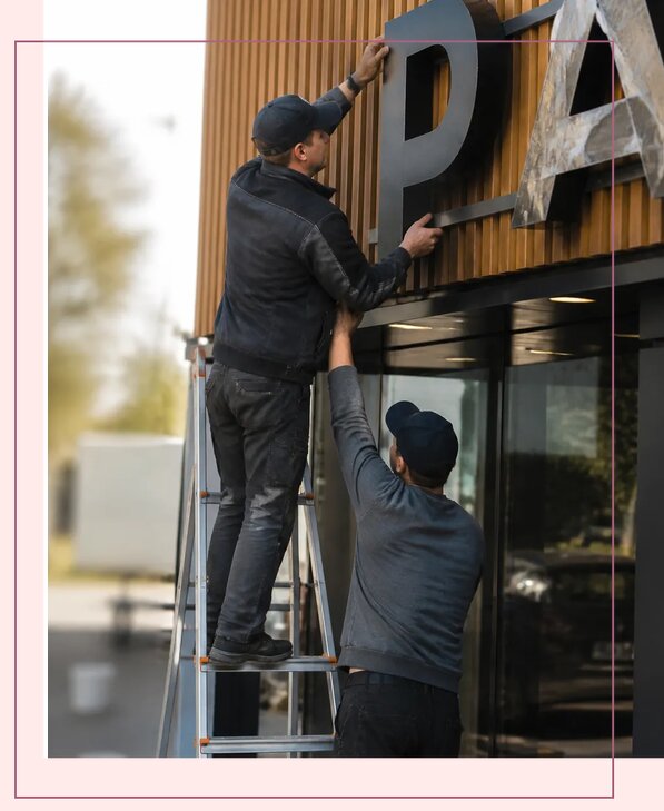 Изготовление и монтаж объемных букв для ресторана в Черемхове