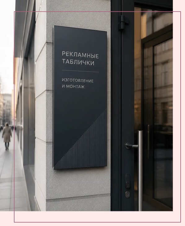 Рекламные таблички в Черемхове по цене от 4692 р. | Аванза-Чрм